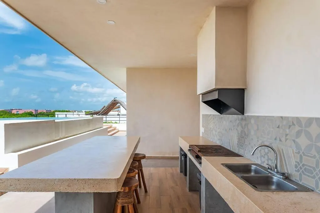 Amazing Rooftop 2Br 2Bathroom Tulum Apartmán